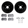 R1 E- Line Series Brake Rotor - D/S - Black w/ Ceramic Pads Hdw Fits Fiat 124