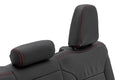 Rough Country Leather Seat Covers FR Bucket RR 60 40 Chevy GMC Sierra 1500 (19-26) Silverado 1500 (19-26) 91071L