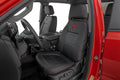 Rough Country Leather Seat Covers FR Bucket RR 60 40 Chevy GMC Sierra 1500 (19-26) Silverado 1500 (19-26) 91071L
