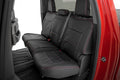 Rough Country Leather Seat Covers FR Bucket RR 60 40 Chevy GMC Sierra 1500 (19-26) Silverado 1500 (19-26) 91071L