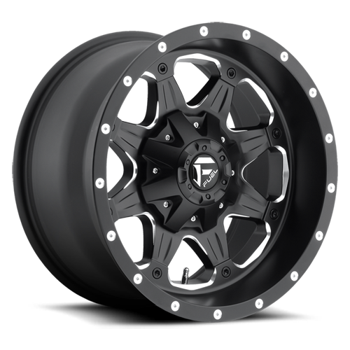 FUEL WHEELS BOOST 18X9 8X170 NB 5.75 125.2 20MM CAST ALUMINUM MATTE BLACK MILLED D53418901757