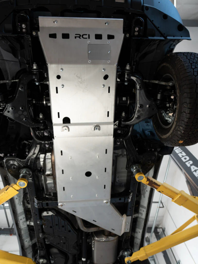 RCI Metalwork Transfer Case Skid Plate 24-Present Land Cruiser - 3/16 Steel - Black Powdercoat LC24TCASESTBK