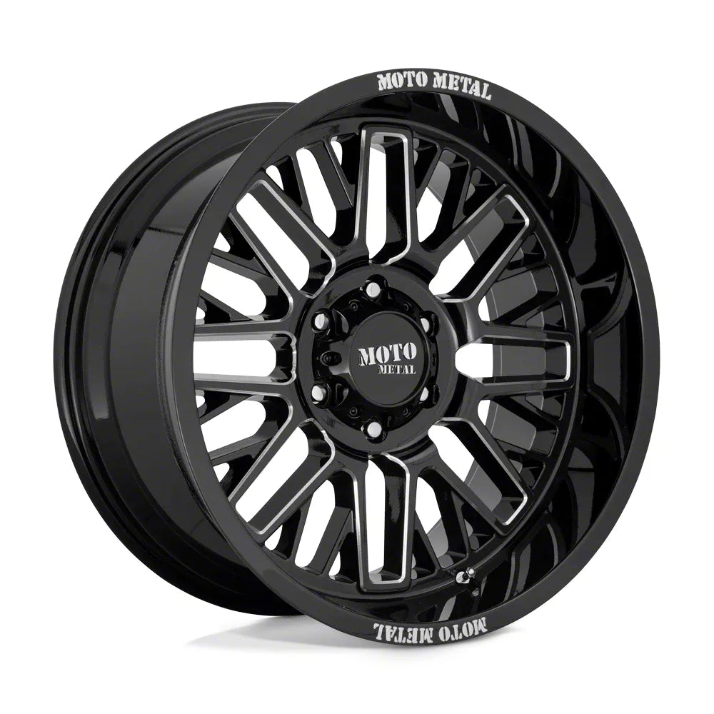 MO802 20x10 8x165.10 GLOSS BLACK MILLED (18 mm)