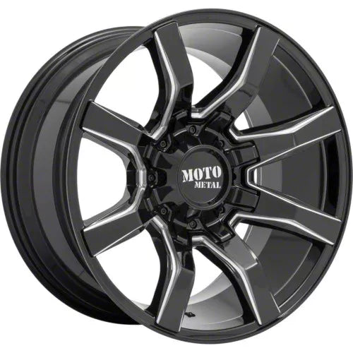 MO804 SPIDER 20X10 6X135/5.5 12MM GLOSS BLACK MILLED