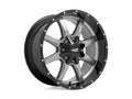 MO970 20x12 8x165.10 GLOSS GREY CENTER W/ GLOSS BLACK LIP (44 mm)