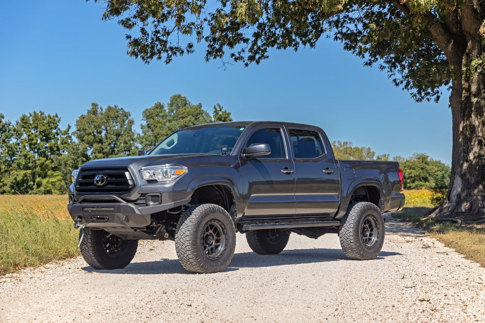 Rough Country BA2 Running Boards Side Step Bars Double Cab Toyota Tacoma (05-23) 41009A