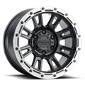Raceline Wheels COMPASS SATIN BLACK W SILVER RING 17X8 5X108 30mm