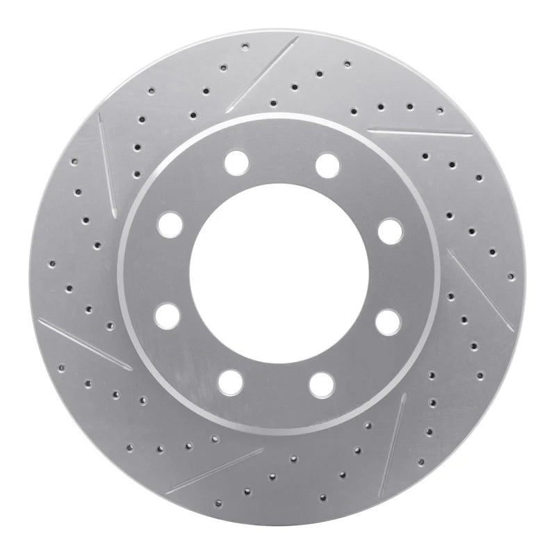 R1 20-25 Chevrolet Silverado 3500 Hd Rear Left Drilled & Slotted Geoperformance Rotor