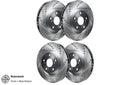 R1 Concepts Brake Rotor- Slotted - Silver Fits Mercedes-Benz E280