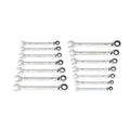 SET WR RAT COMB REV SAE 90T 14 PC 1/41IN