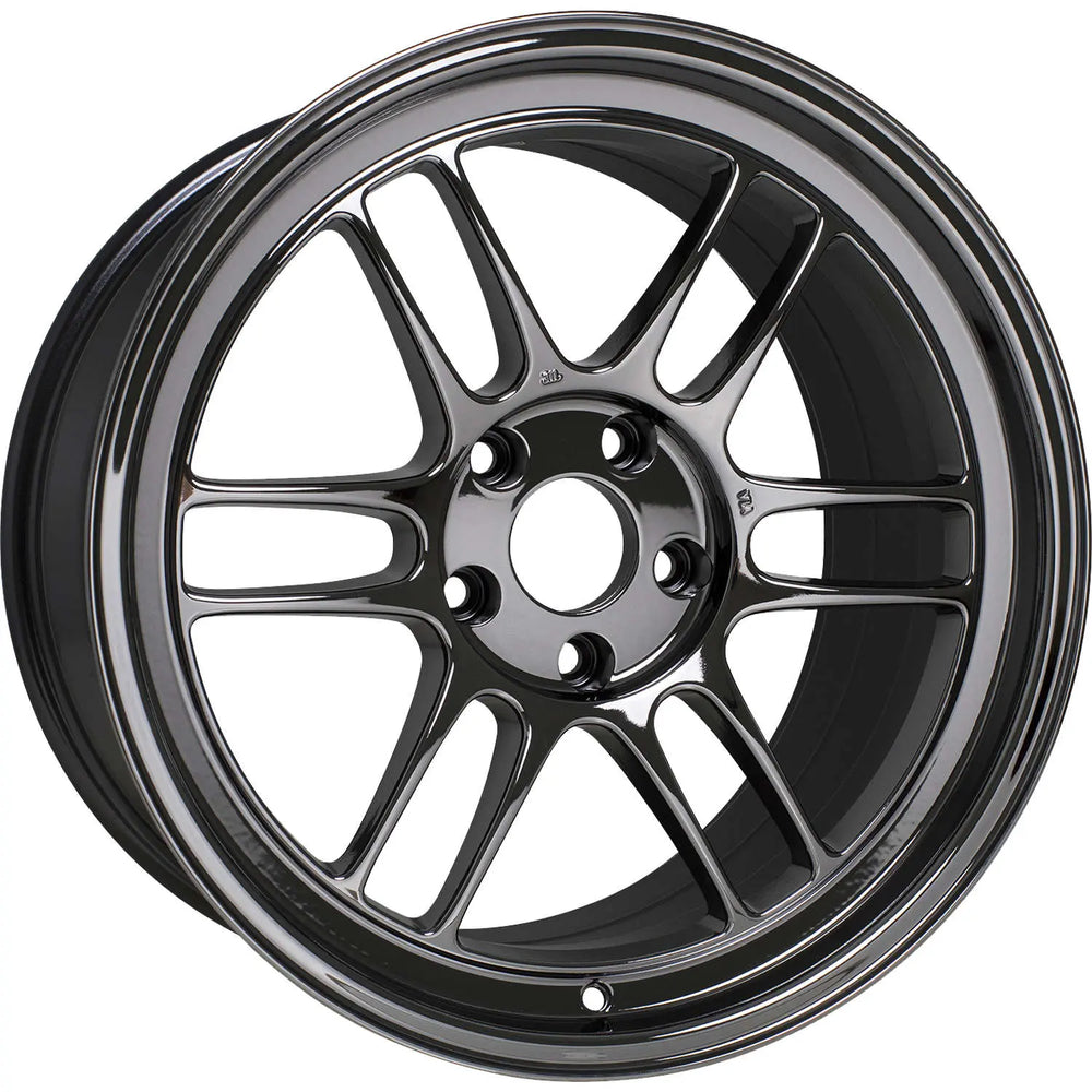 MO804 SPIDER 20X10 8X6.5 18MM GLOSS BLACK MILLED