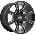 MO804 SPIDER 20X10 5X5.5/150 18MM GLOSS BLACK MILLED