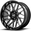 MO805 20X10 8X170 18MM GLOSS BLACK MILLED