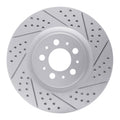 R1 04-07 Volvo V70 Front Drilled & Slotted Silver Brake Rotor Set w/Optimum OE Pads and Hardware