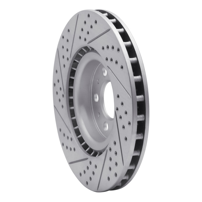 R1 04-07 Volvo V70 Front Drilled & Slotted Silver Brake Rotor Set w/Optimum OE Pads and Hardware