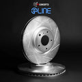 R1 Concepts Brake Rotor- Slotted - Silver Fits Mazda 3