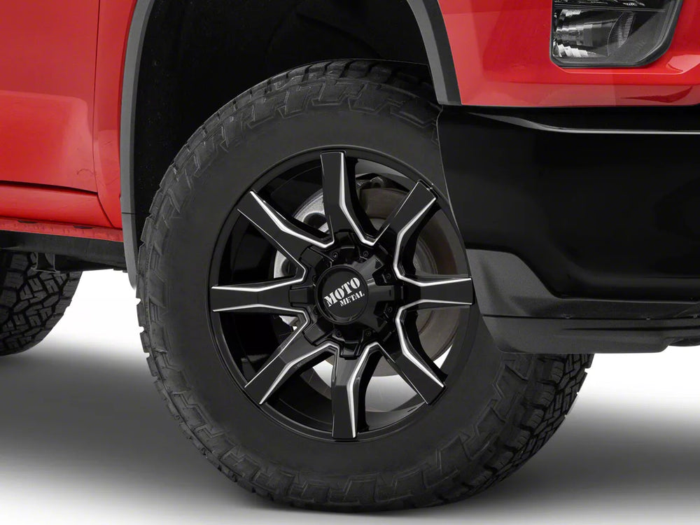 MO804 SPIDER 20X10 8X180 18MM GLOSS BLACK MILLED
