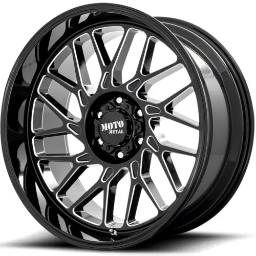 MO805 20X10 8X180 18MM GLOSS BLACK MILLED