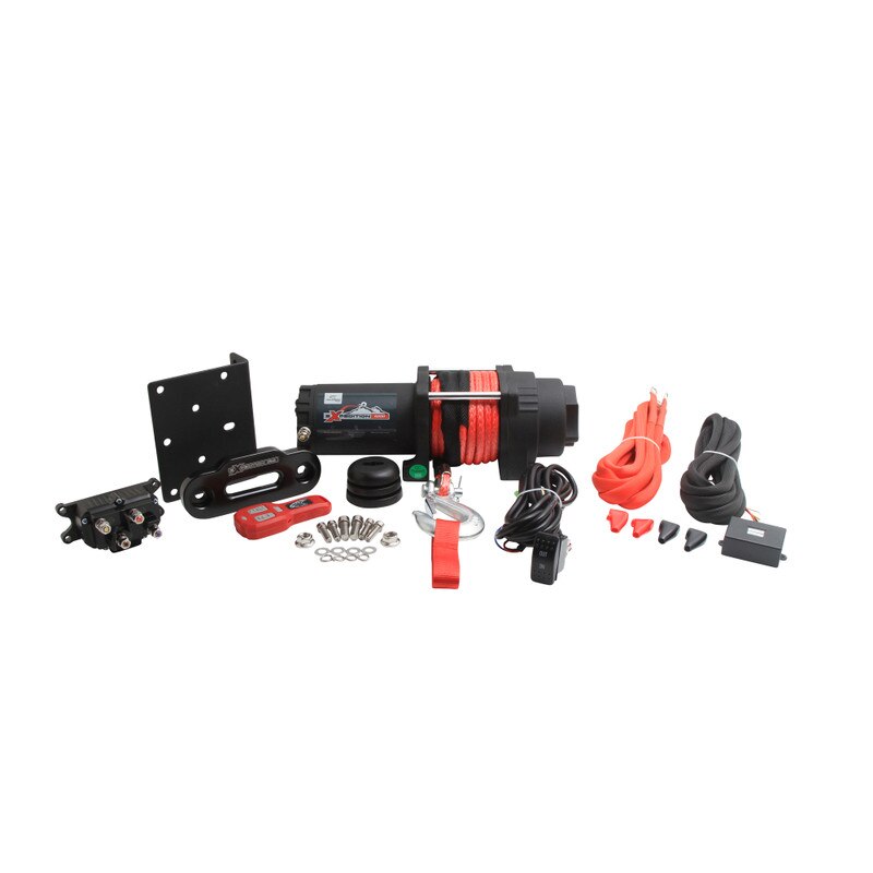 All Balls Racing 4-Bolt Synthetic Rope Winch - 6000 lbs