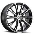 Konig Impression 17x7.5 5x108 ET40 Gloss Black w/ Machined Face