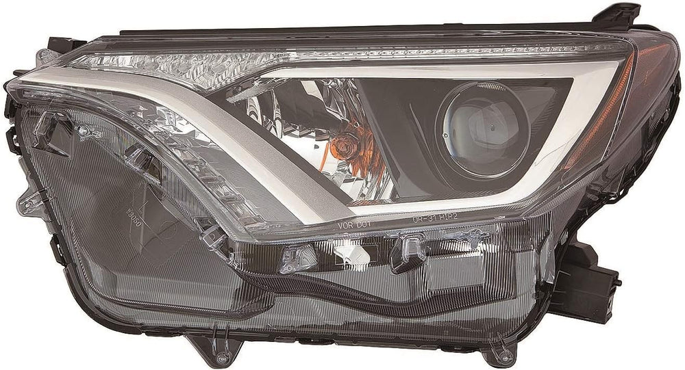 LH HEADLIGHT ASSY; HALOGEN; USA BLT TY RAV4 1618