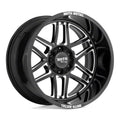 FOLSOM 20x10 5x127.00 GLOSS BLACK MILLED (18 mm)