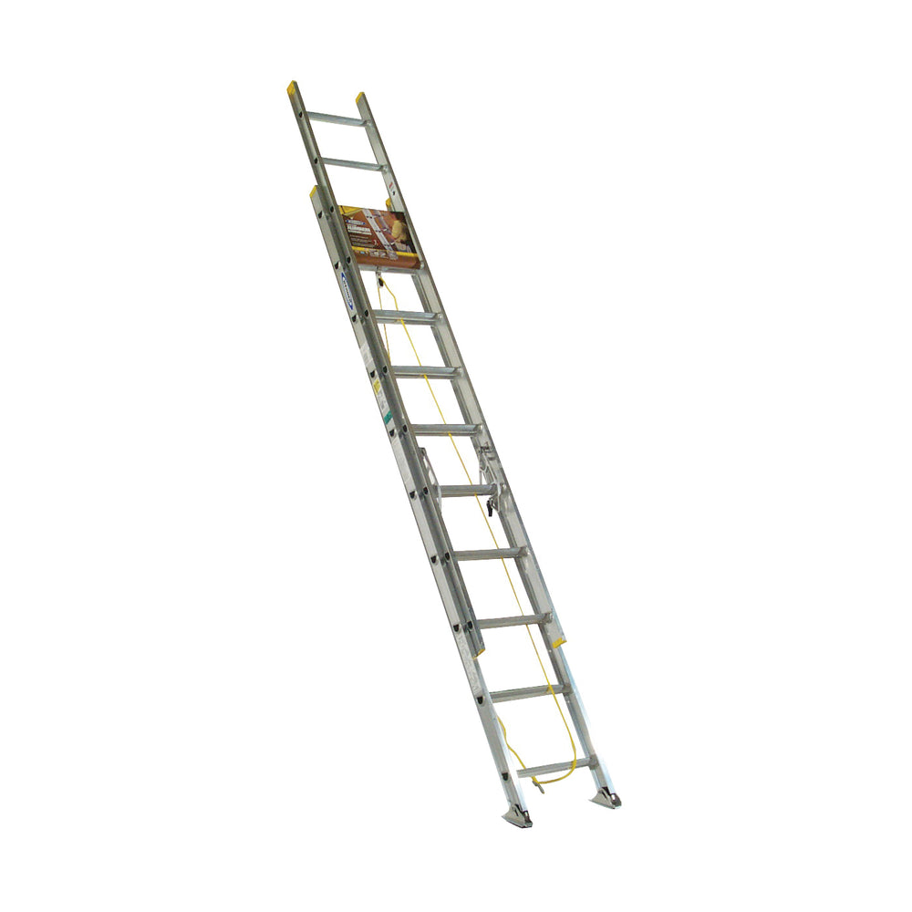 WERNER 20FT FIBERGLASS EXTENSION LADDER TYPE II 225# CAPACITY D59202