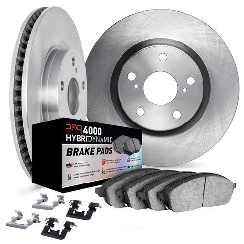DFC 09-15 Toyota Venza Front & Rear Rotors w/4000 HybriDynamic Brake Pads w/Hardware