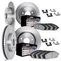 DFC 09-15 Toyota Venza Front & Rear Rotors w/4000 HybriDynamic Brake Pads w/Hardware
