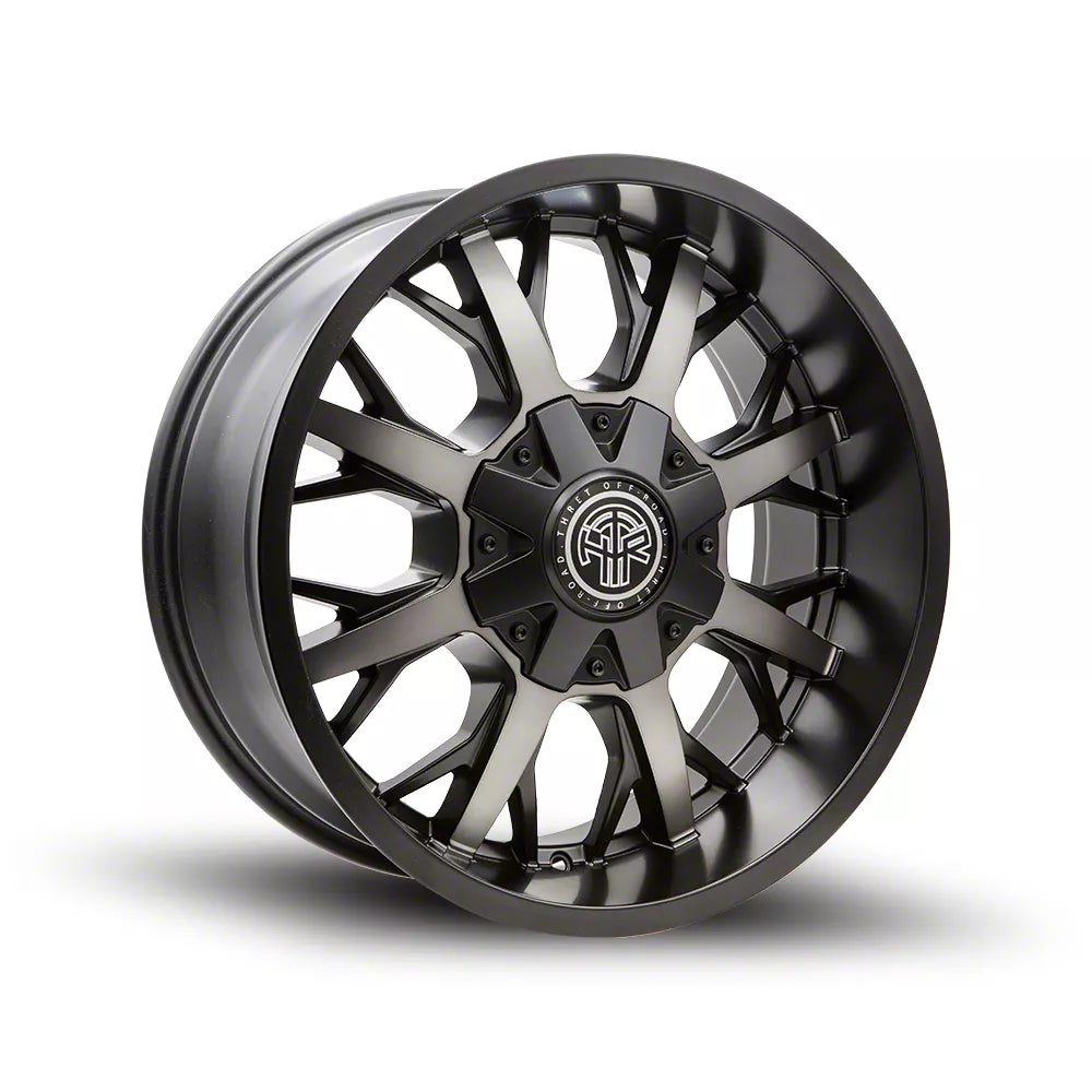 VULCAN 801 20X9.0 SATIN BLACK/DARK TINT 5X127/5X139.7 0MM OS 87.1 CB