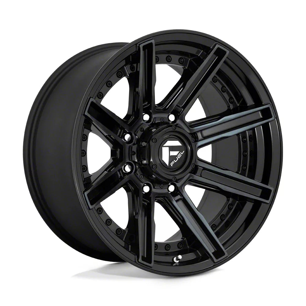 MO999 20x10 8x180.00 GLOSS BLACK MILLED W/ RED TINT (18 mm)