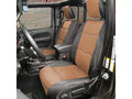 20C GLADIATOR JT GEN2 NEOPRENE FRONT/REAR SEAT COVER; TAN/BLACK