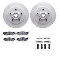 R1 Concepts Carbon Series Brake Rotors - Perf Off-Road/Tow Pads - Hdw Fits Ford Expedition