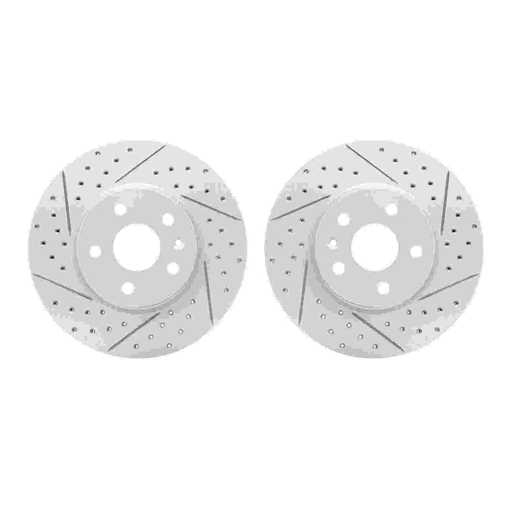 DFC 10-25 Buick Regal Front Drilled & Slotted Geoperformance Rotors