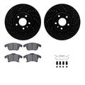 R1 E- Line Series Brake Rotor - D/S - Black w/ Ceramic Pads Hdw Fits Ford Fusion