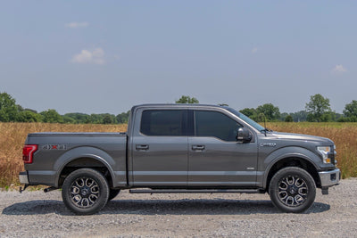 Rough Country BA2 Running Board Side Step Bars Ford F-150 F-250 F-350 2WD 4WD (15-26) 41010A