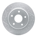 DFC 12-16 Chrysler Town & Country (Van) Rear Drill/Slot Geoperf Rotors 5000 Advanced Pads w/Hardware