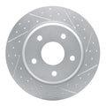 DFC 12-16 Chrysler Town & Country (Van) Rear Drill/Slot Geoperf Rotors 5000 Advanced Pads w/Hardware