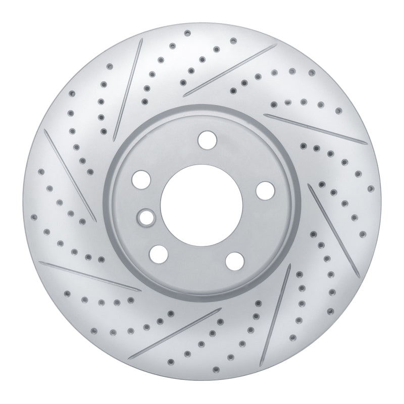 R1 20-22 Ford Mustang Right Front Drilled & Slotted Geoperformance Rotor