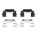 DFC 08-15 Cadillac CTS Rear Drilled & Slotted Geoperformance Rotors 5000 Advanced Pads w/Hardware