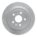 DFC 08-15 Cadillac CTS Rear Drilled & Slotted Geoperformance Rotors 5000 Advanced Pads w/Hardware