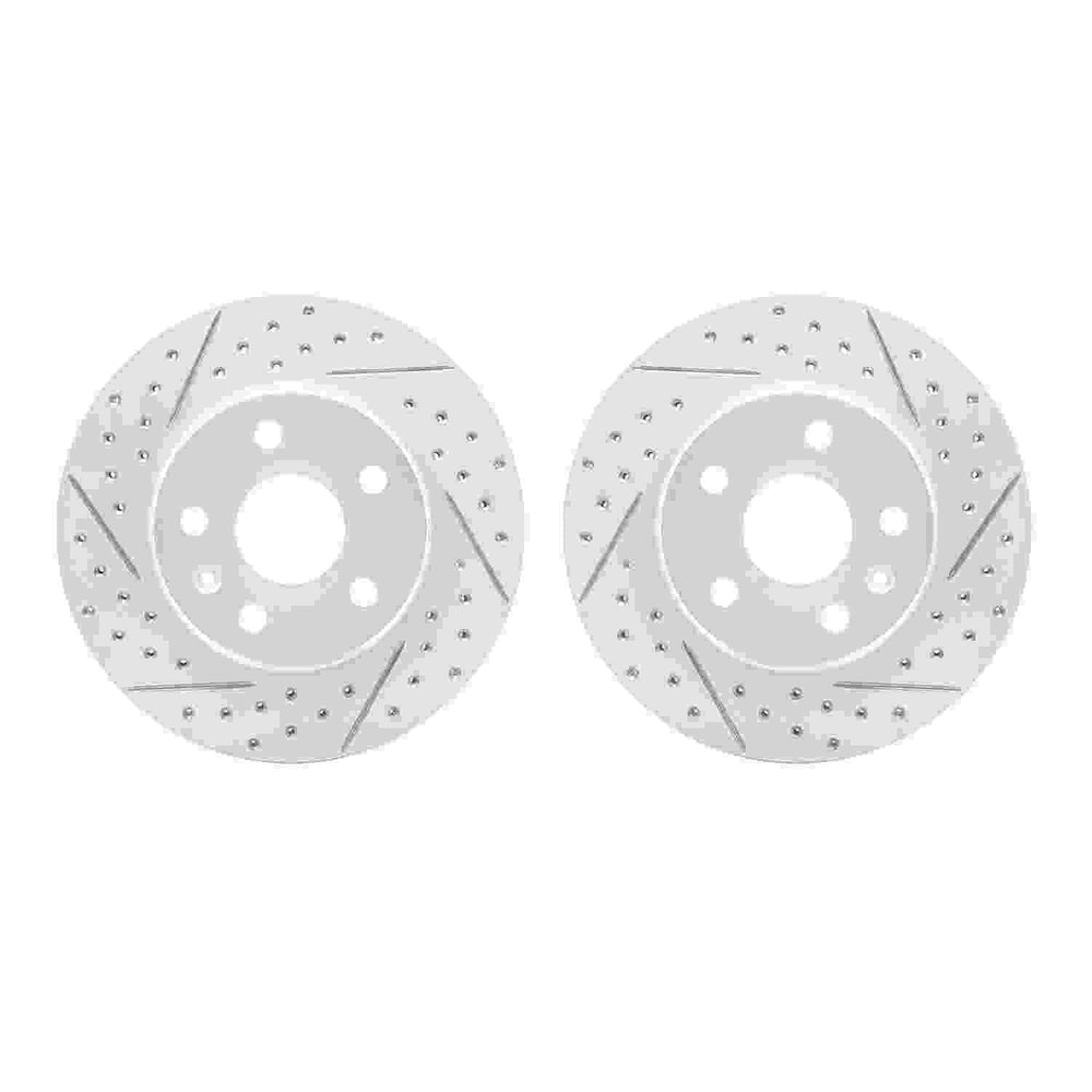DFC 11-16 Buick LaCrosse Front Drilled & Slotted Geoperformance Rotors