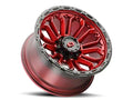 Vision Wheel 8-6.5 GRED GBLK LIP VIS KORUPT 405-2981GRGBL12