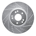 R1 Concepts Brake Rotor- Slotted - Silver Fits Mercedes-Benz E500