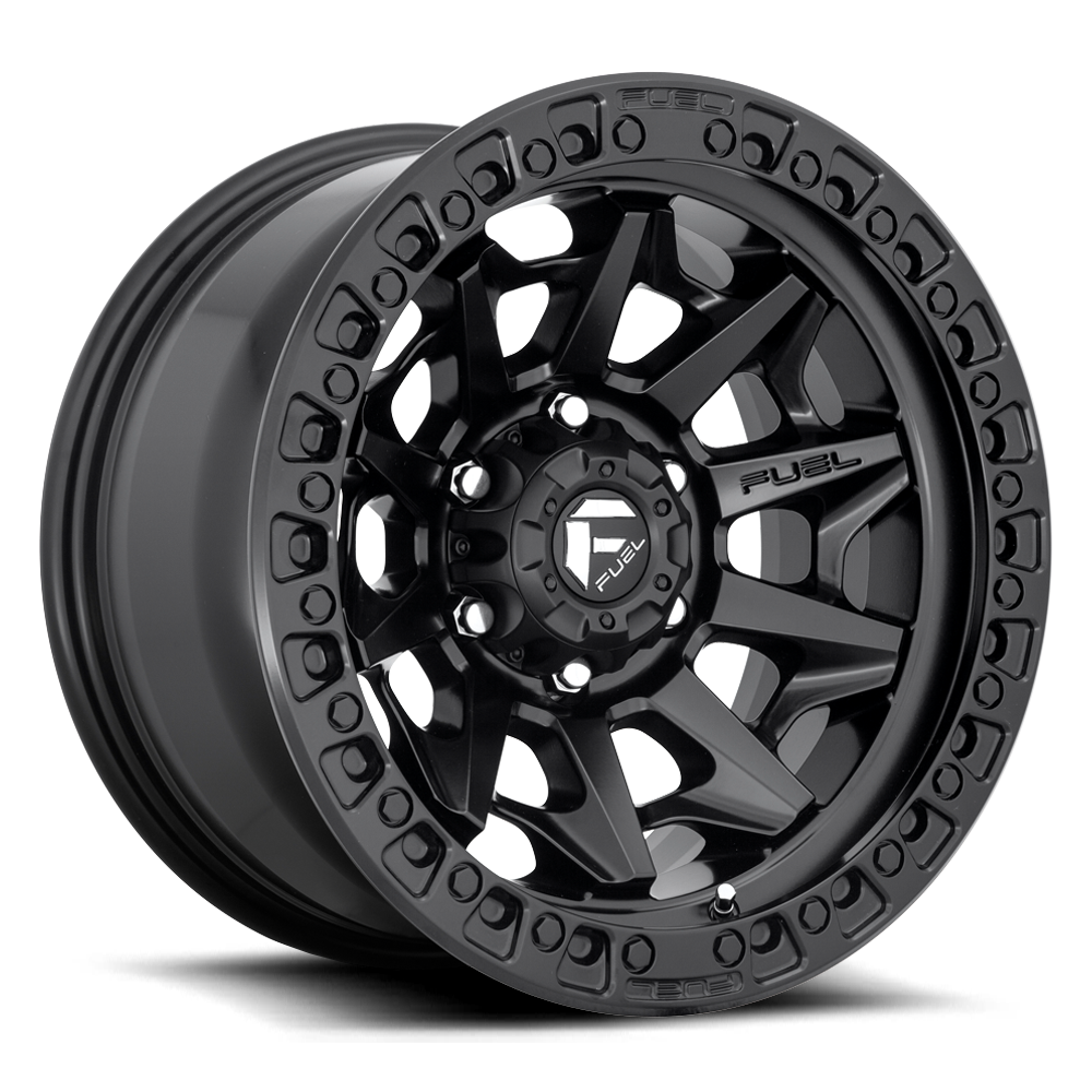 FUEL WHEELS COVERT 16X8 5X5.5 107 BD -10 CAST ALUMINUM SAND BIEGE W M-GNMTL RING D69416808540SB