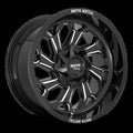 MO999 20x10 8x165.10 GLOSS BLACK MILLED (18 mm)