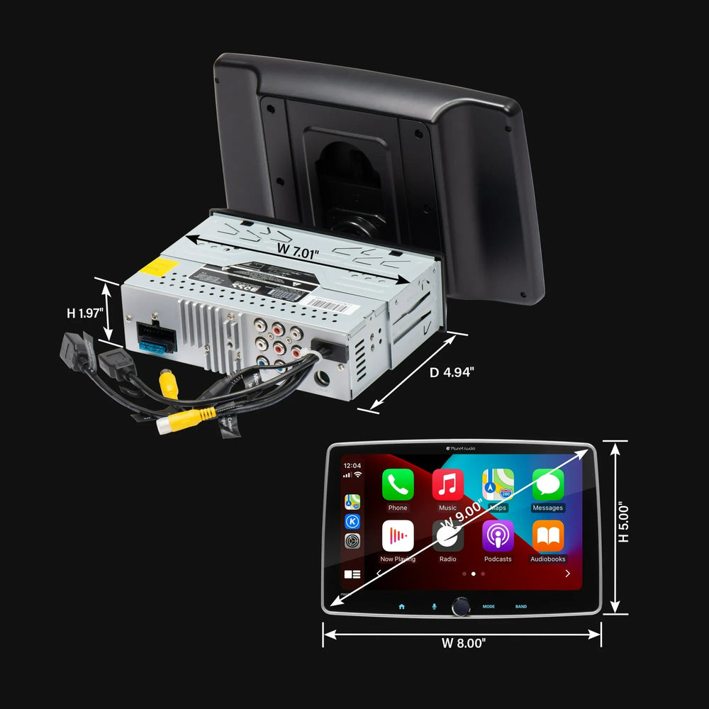 SINGLEDIN APPLE CARPLAY/ANDROID AUTO MECHLESS MULTIMEDIA PLAYER (NO CD/DVD) 9