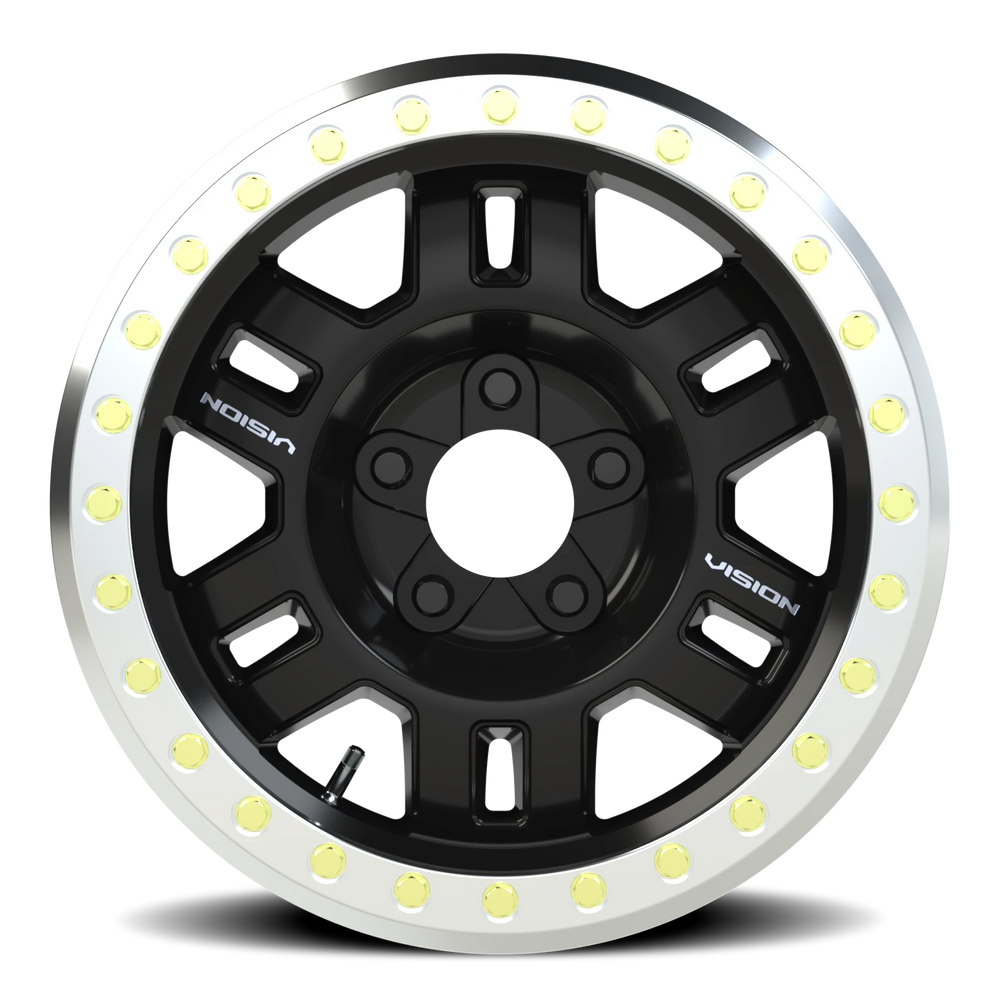 Vision Wheels 5-5.5 NCC BLK/MR RING VOR BL - 398BLZ7885BMR-15