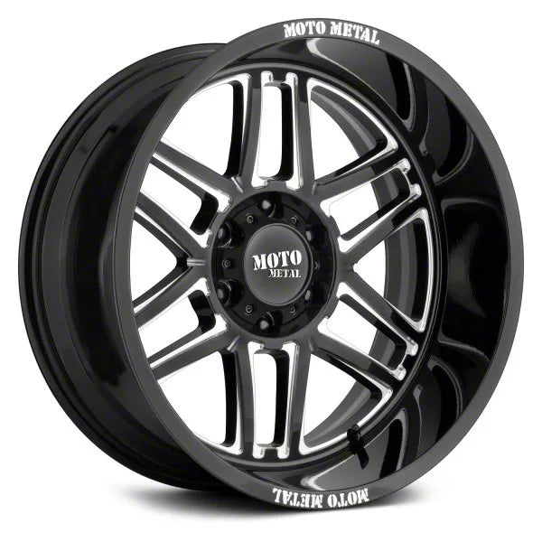 FOLSOM 20x10 6x135.00 GLOSS BLACK MILLED (18 mm)