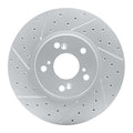 DFC 03-08 Honda Pilot Front Drilled & Slotted Geoperformance Rotors 5000 Advanced Pads w/Hardware